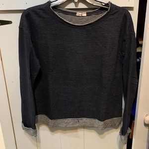 Melrose and Market Striped sweatershirt